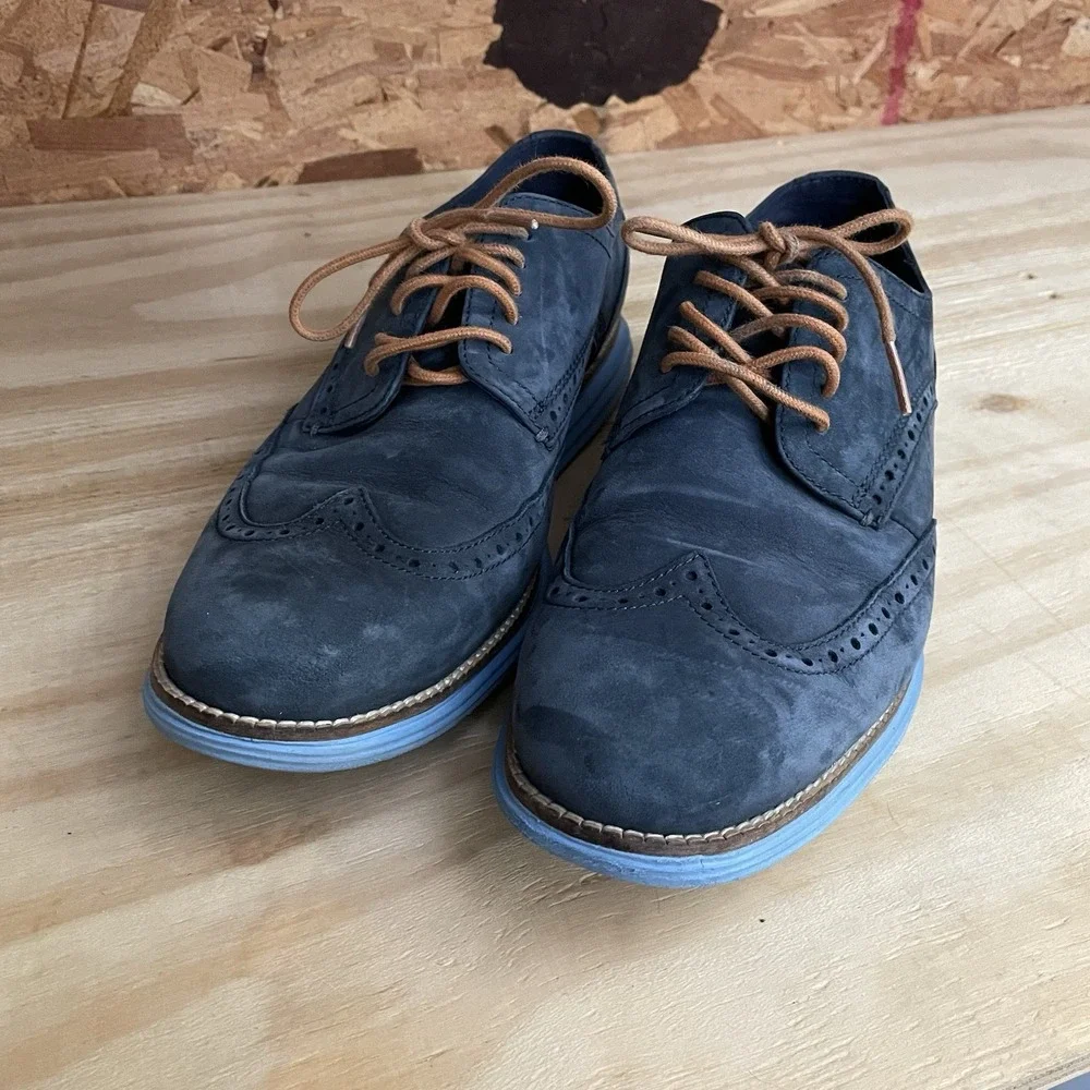 Cole Haan Zerogrand‎ Wingtip Oxford Shoes Men's 10 Suede Casual Sneakers